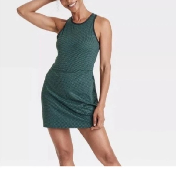 all in motion Dresses & Skirts - 🆕 All In Motion Woman’s Knit Racerback Active Dress Sleeveless Houndstooth | NWT